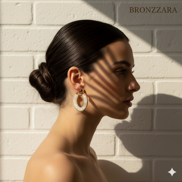 SEDEF EPOKSİ GOLD HALKA KÜPE