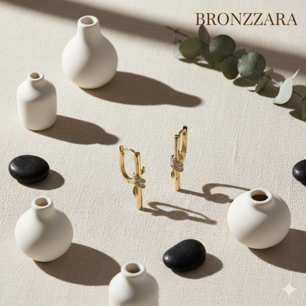 SARMAL YILAN DETAYLI HALKA KÜPE