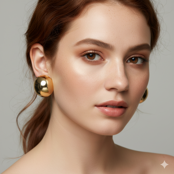 METAL BOMBELİ TOP ÇİVİLİ KÜPE