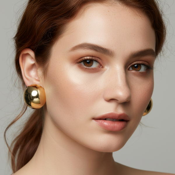 METAL BOMBELİ TOP ÇİVİ KÜPE