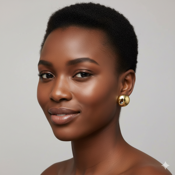 GOLD BOMBELİ SU DETAY ÇİVİLİ KÜPE