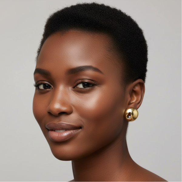 BOMBELİ DETAY ÇİVİ KÜPE