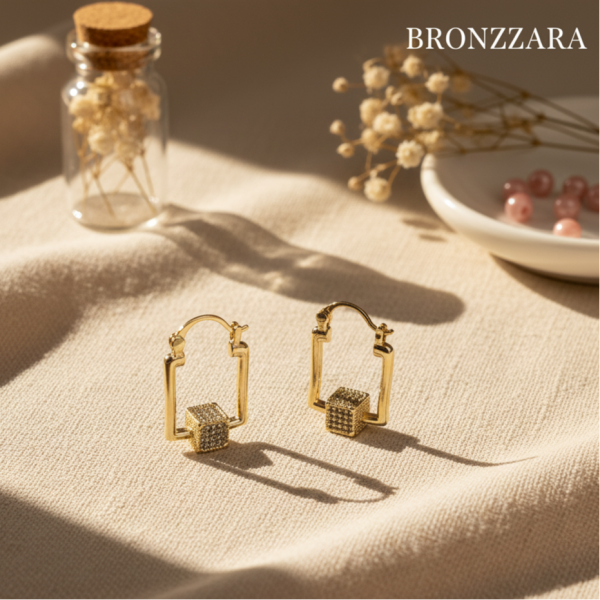 TAŞLI ZAR  HALKA KÜPE