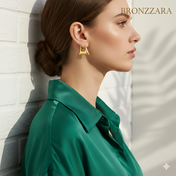 ÇANTA FORM GOLD HALKA KÜPE