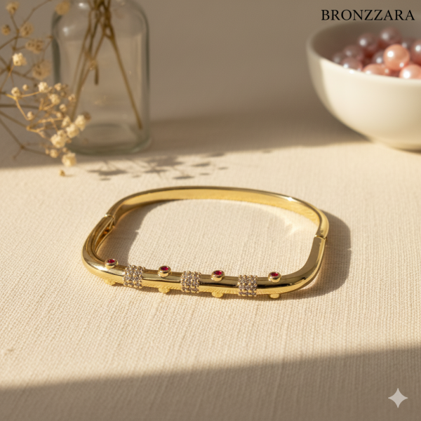 PREMİUM ROSE DİAMOND KELEPÇE BİLEZİK