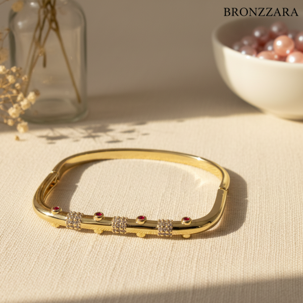 PREMİUM ROSE DİAMOND KELEPÇE BİLEZİK