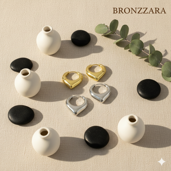 KALIN SİVRİ FORM HALKA KÜPE