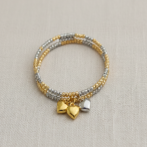 Trio Heart Metal Dorika Kadın Bileklik