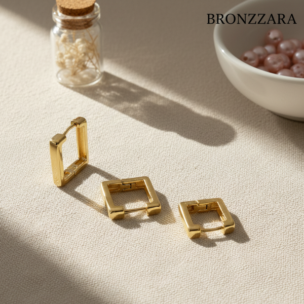 KARE HALKA KÜPE SETİ