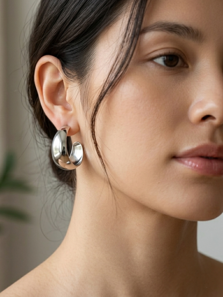 BÜYÜK METAL  HALKA KÜPE