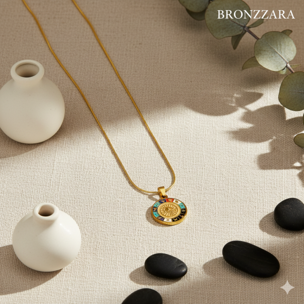 ÇELİK RENKLİ TILSIM KOLYE