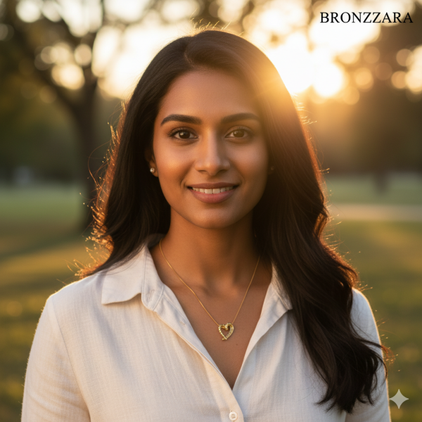 ÇELİK BURGU TAŞLI KALP KOLYE