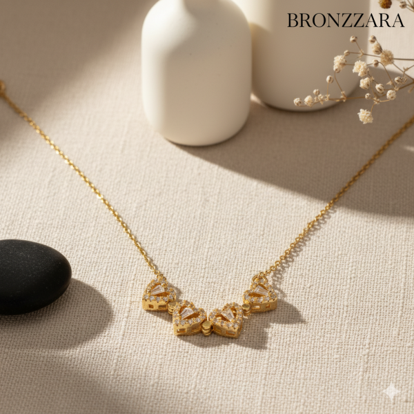 ÇELİK ÇİFT YÖNLÜ KALP KOLYE