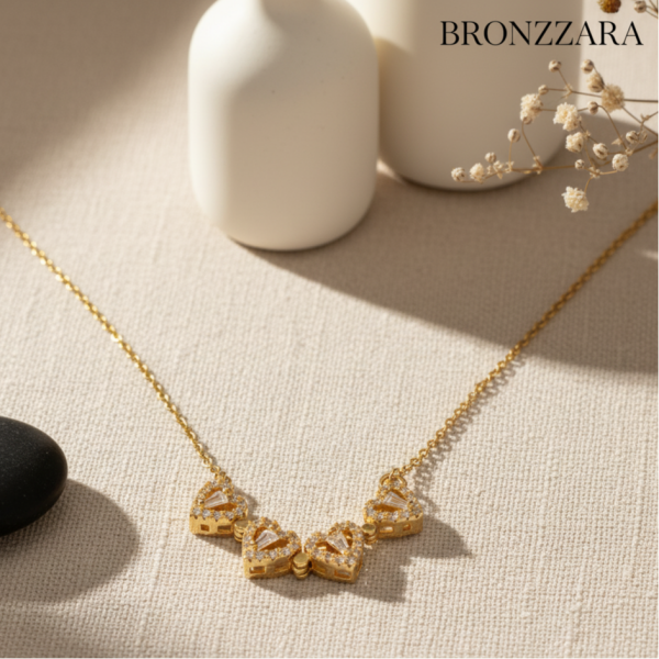 ÇELİK ÇİFT YÖNLÜ KALP KOLYE