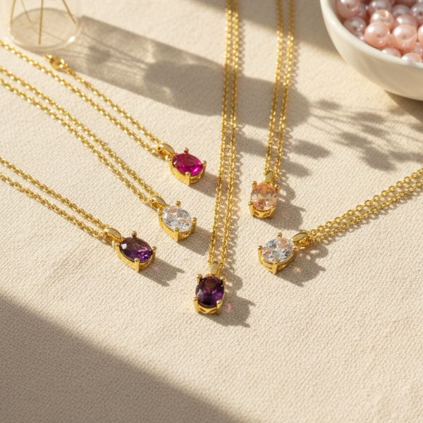 Kişisel Enerji Kolyesi Small Oval