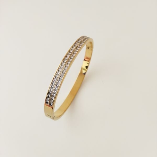 ÇELİK GOLD SIRA TAŞLI KELEPÇE