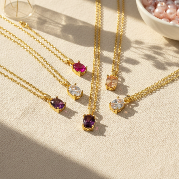 Kişisel Enerji Kolyesi Small Oval ŞUBAT