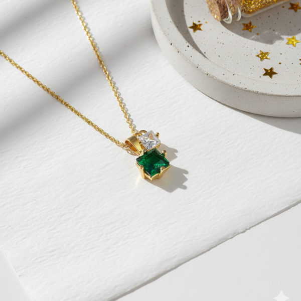 Kişisel Enerji Doğum Taşı Kolye ( EMERALD MAYIS )