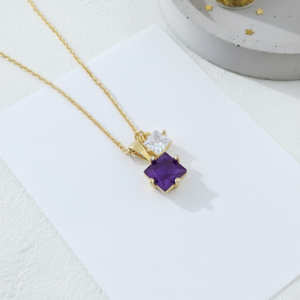 Kişisel Enerji Doğum Taşı Kolye (AMETHYST ŞUBAT )