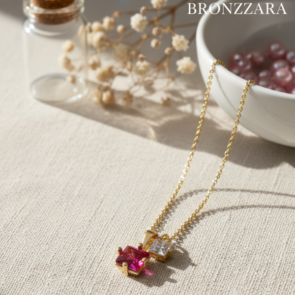 Kişisel Enerji Doğum Taşı Kolye ( RUBY TEMMUZ )