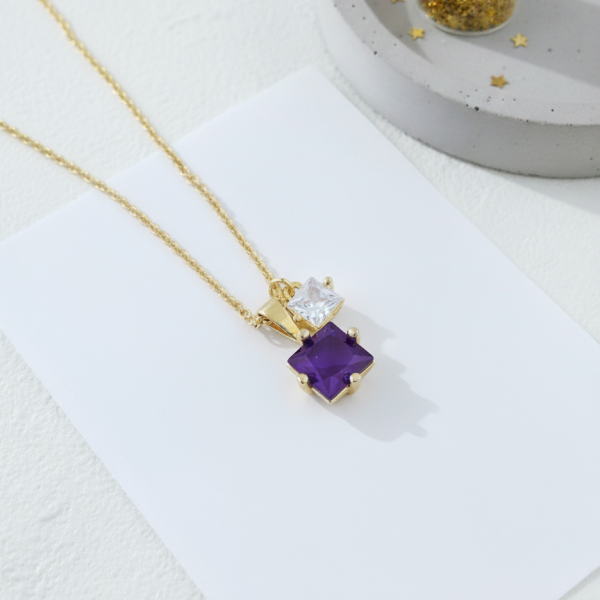 Kişisel Enerji Doğum Taşı Kolye (AMETHYST ŞUBAT )